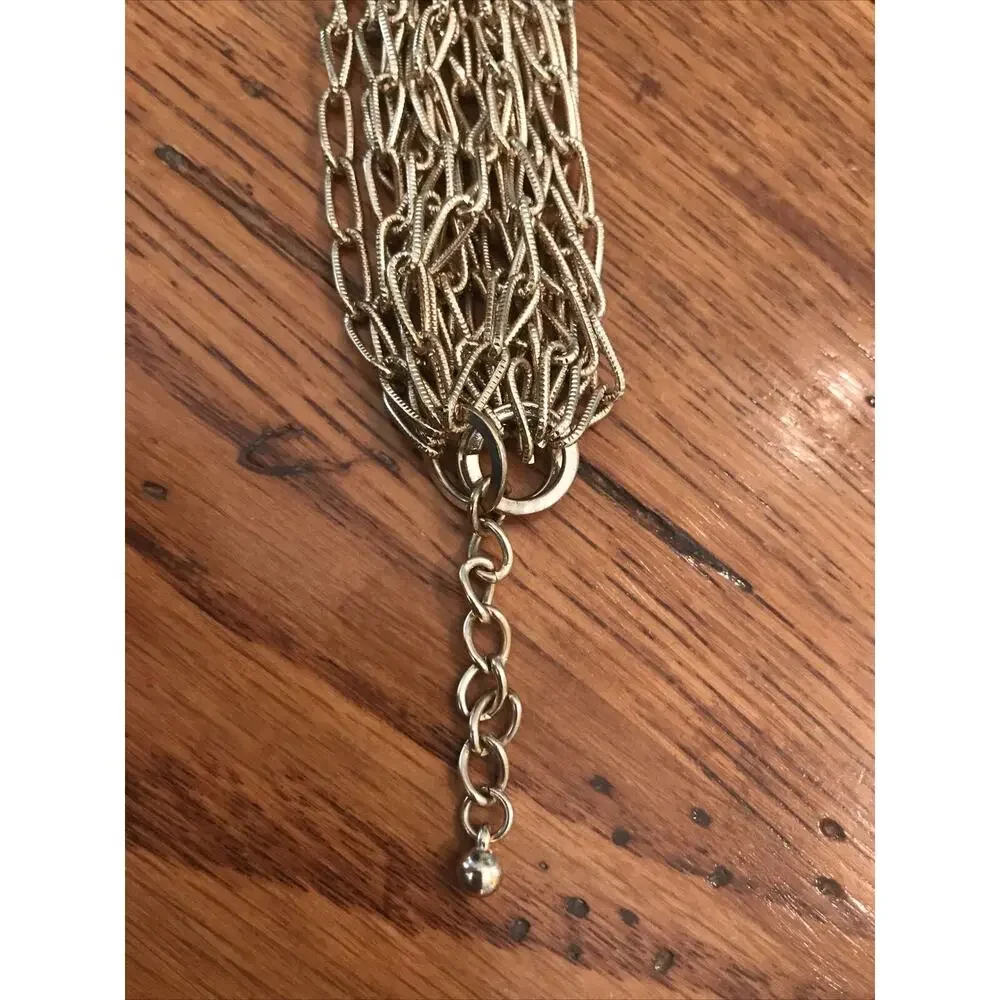 Multi-Strand Gold-Tone Link Adjustable 6'-7 1/2